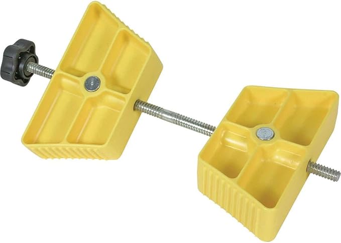 Camco Large RV Wheel Stop - Fits 26 to 30-inch Diameter Tires and Tire Spacing from 3 ½ to 5 ½-inches (44622)