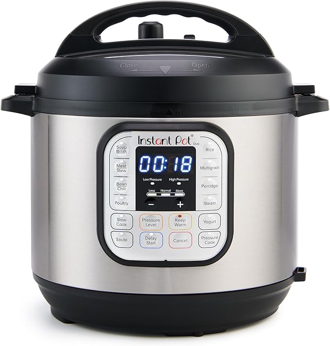 Instant Pot Duo 7-in-1 Electric Pressure Cooker, Slow Cooker, Rice, Steamer, Sauté, Yogurt Maker, Warmer
