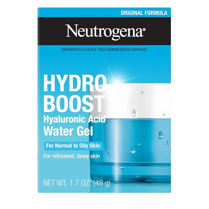 Neutrogena Hydro Boost Water Gel, 24 Hr Hydration for Normal/Oily Skin, Signature Fragrance, Face Moisturizer