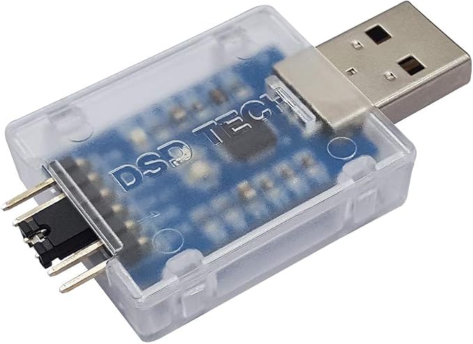 DSD TECH USB to TTL Serial Converter CP2102 with 4 PIN Dupont Cable Compatible with Windows 7,8,10,Linux,Mac