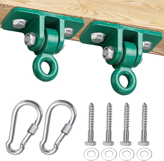 BETOOLL 2400 lb Capacity Heavy Duty Swing Hangers for Wooden Sets Playground Porch Indoor Outdoor & Hanging