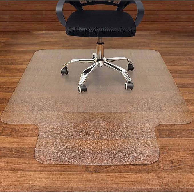 AiBOB Office Chair Mat for Hardwood Floor, 45" x 53" Clear Floor Protector | Easy Glide for Rolling Chairs