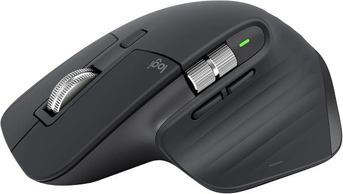 Logitech MX Master 3S Wireless Mouse Standard Edition Logi Bolt - Graphite | Logi Bolt USB Receiver
