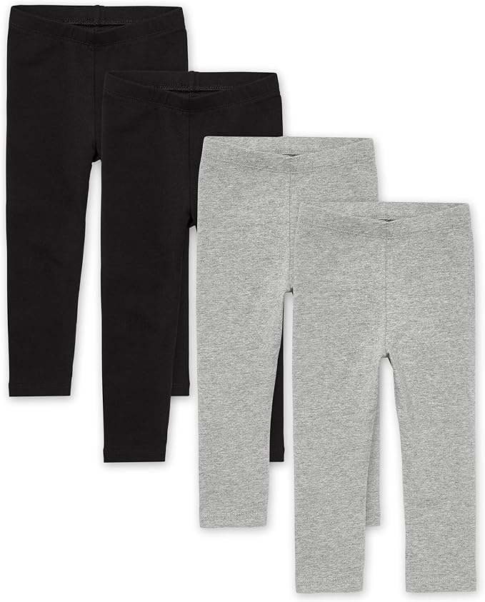 The Children's Place Baby Girls' and Toddler Leggings 4-Pack