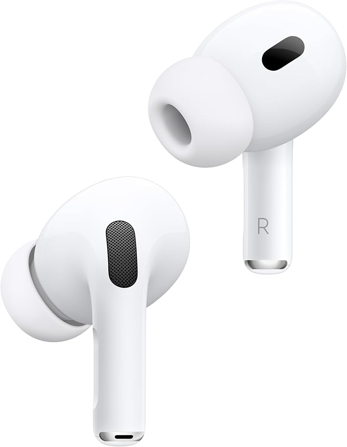 Apple AirPods Pro (2nd Generation) Wireless Ear Buds with USB-C Charging, Up to 2X More Active Noise