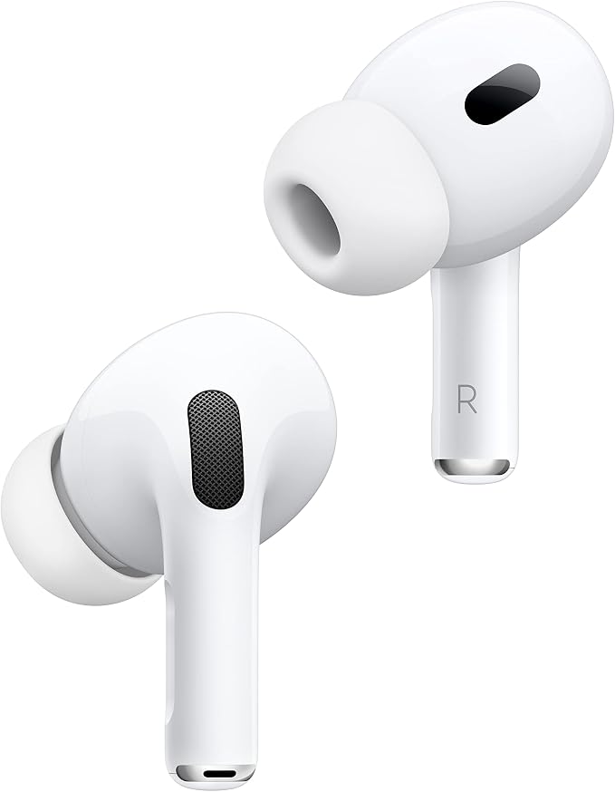 Apple AirPods Pro 2 Wireless Earbuds, Active Noise Cancellation, Hearing Aid Feature, Bluetooth Headphones